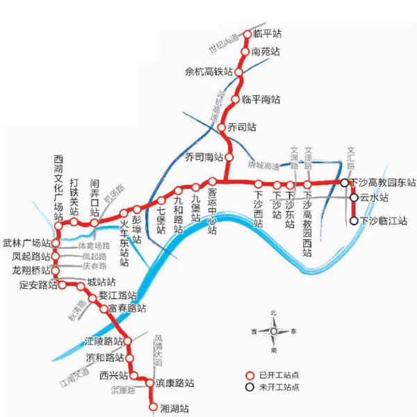 杭州地鐵線路圖